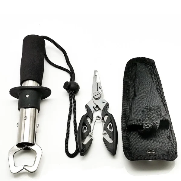 Compact Fishing Lip Grip Stainless Steel Fish Fishing Plier Fish Lip Gripper Controller Fishing Tackle Tools