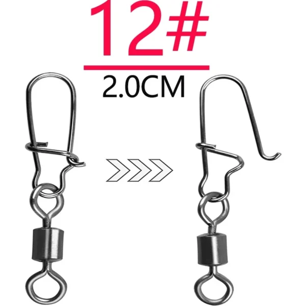 High Strength Ball Bearing Swivels Jig Saltwater Stainless Steel Ring