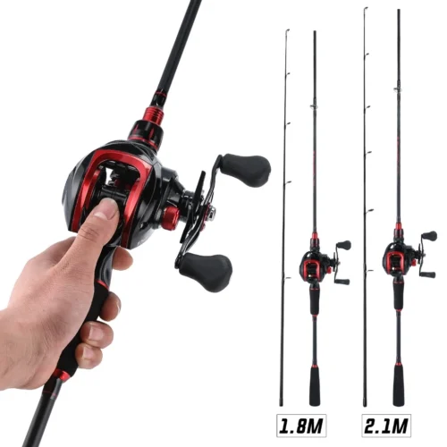 Sougayilang1 8m 2 1m Carbon Fiber Ultralight Rod And high quality Fishing Reel Gear Ratio 7 2 1 19 1 17 1BB Suitable for fresh water and sea water Max Pull 10kg