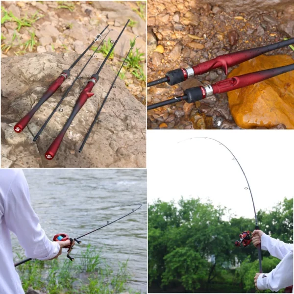 fishing set 1 8m sections portable fishing rod