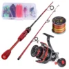 fishing set 1 8m sections portable fishing rod