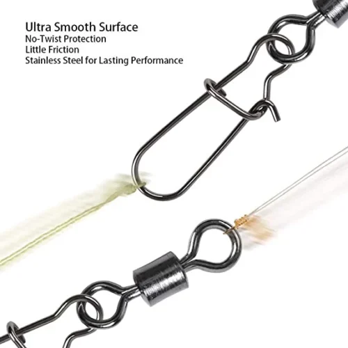 High Strength Ball Bearing Swivels Jig Saltwater Stainless Steel Ring