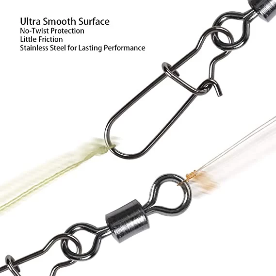 High Strength Ball Bearing Swivels Jig Saltwater Stainless Steel Ring