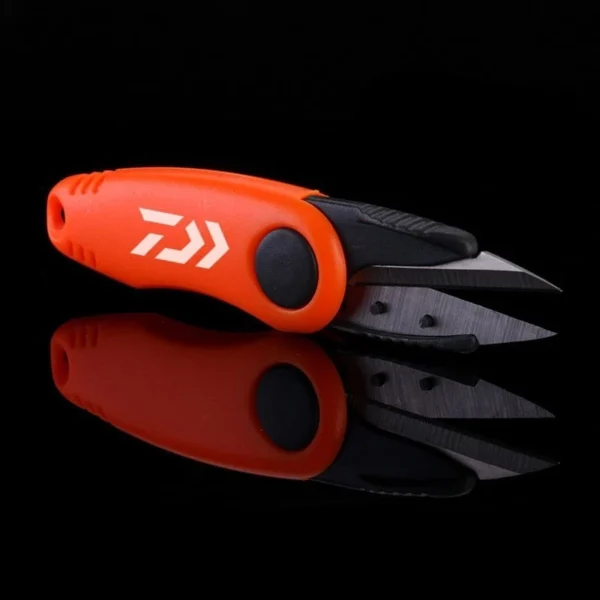 Stainless Steel Fishing Scissors Fishing Line Cutter Shrimp Shape Fold Scissors Fishing Quick Knotting Tool