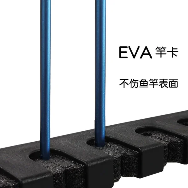 Fishing Rod Stand 6 Slot Display Rack Vertical Horizontal Bracket Pancing Joran Holder Gear