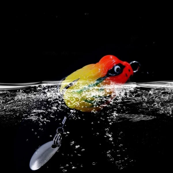 5pcs Boxxed 2 5cm 3g Soft Frog Fishing Lure Mini Soft Lure Double Hooks Top Water Ray Frog Artificial Bait