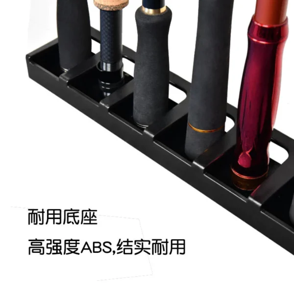 Fishing Rod Stand 6 Slot Display Rack Vertical Horizontal Bracket Pancing Joran Holder Gear